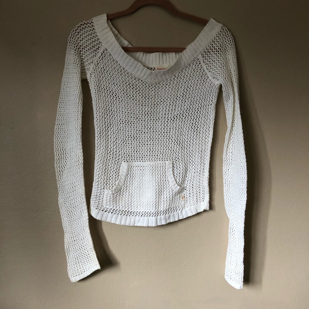Abercrombie Open Knit Sweater Beach Summer